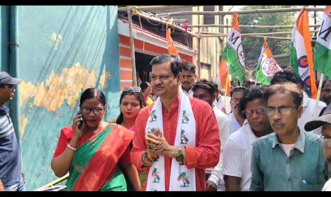 প্রচারে উন্নয়নের বার্তা দিলেন তৃণমূল কংগ্রেস প্রার্থী 