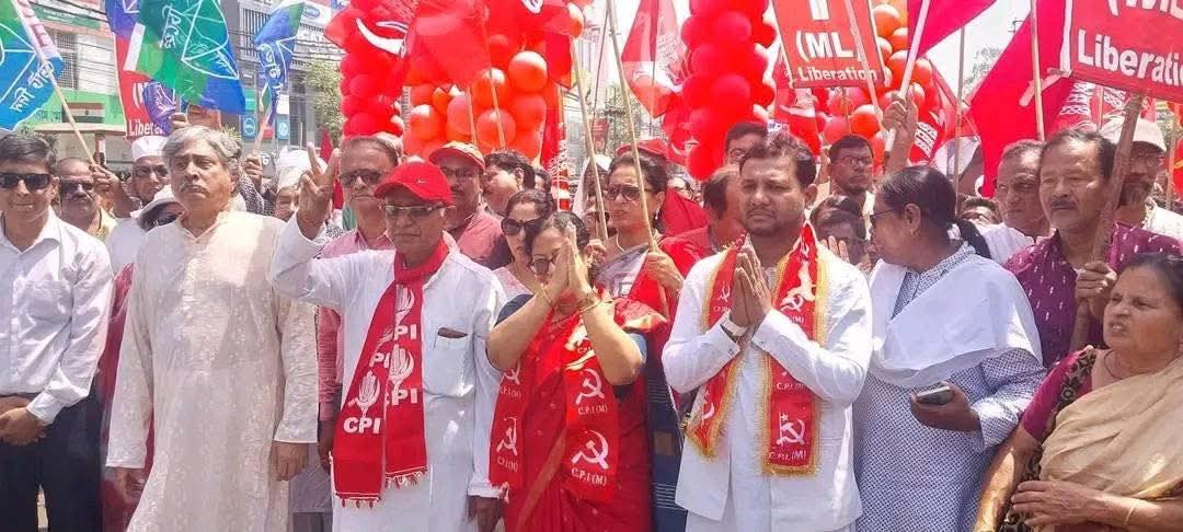 ​আসানসোলে লাল ঝড়: একযোগে মনোনয়ন দাখিল ৫ বাম প্রার্থীর 