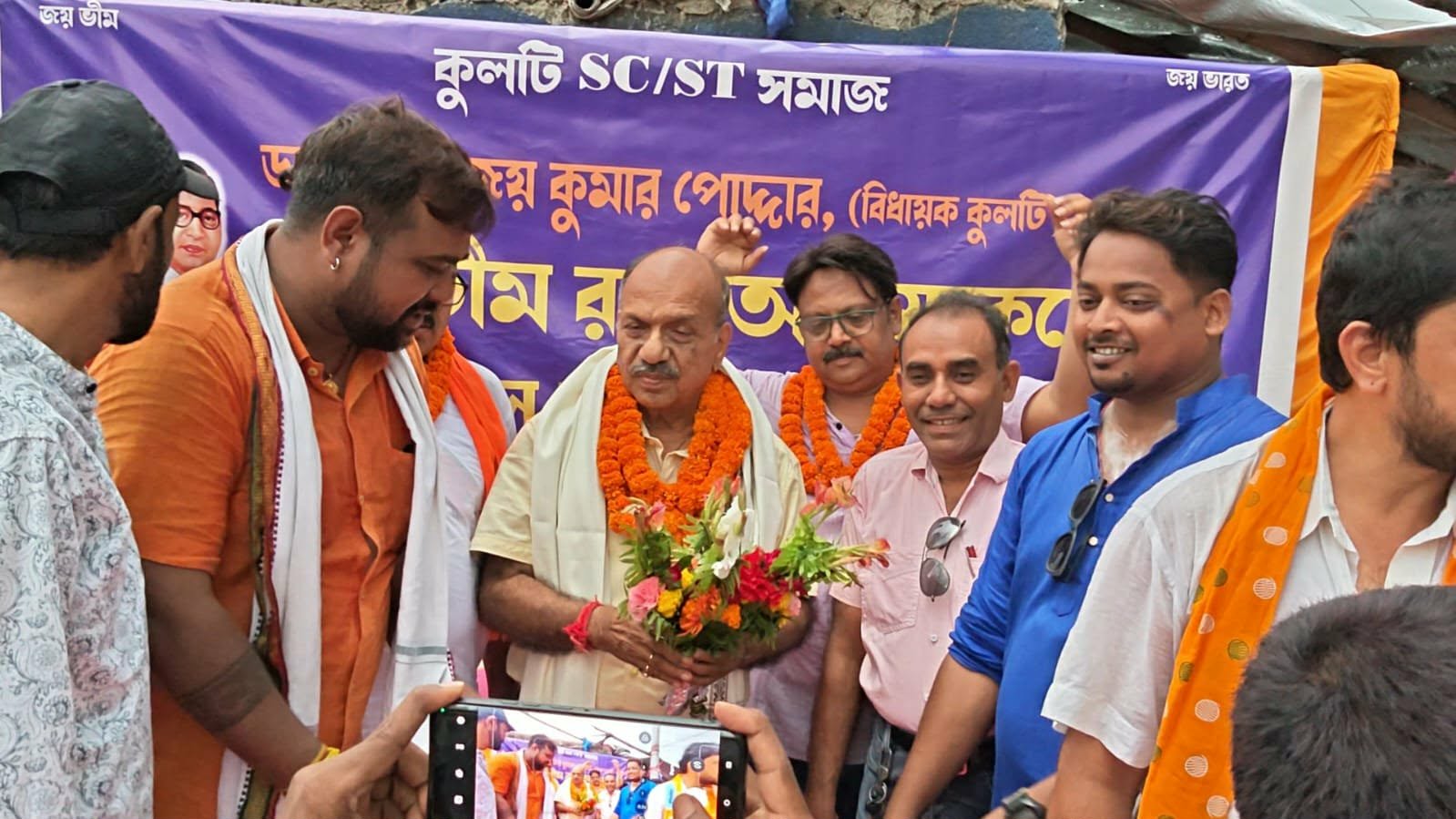 বাবাসাহেবের মূর্তির শিলান্যাস: ঐতিহাসিক মুহূর্তের সাক্ষী রইল নিয়ামতপুর