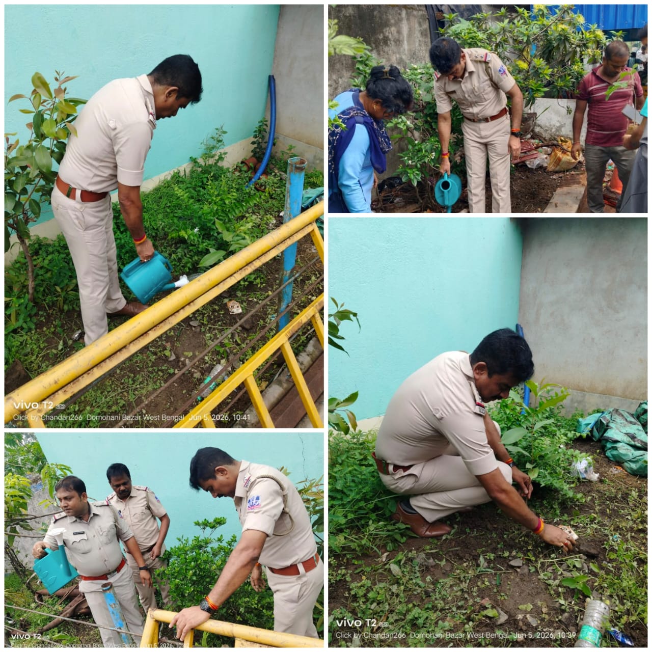 বিশ্ব পরিবেশ দিবসে বারাবনি থানায় সবুজের বার্তা