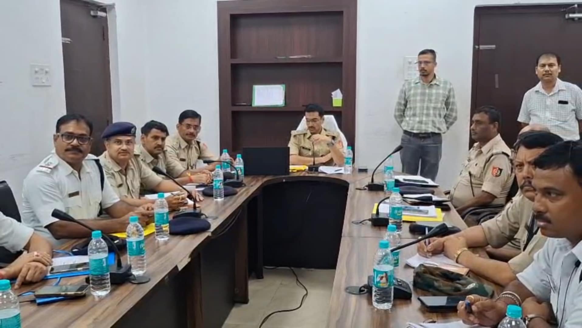 ADPC officials are busy controlling crowds and avoiding traffic jams during Durga Puja