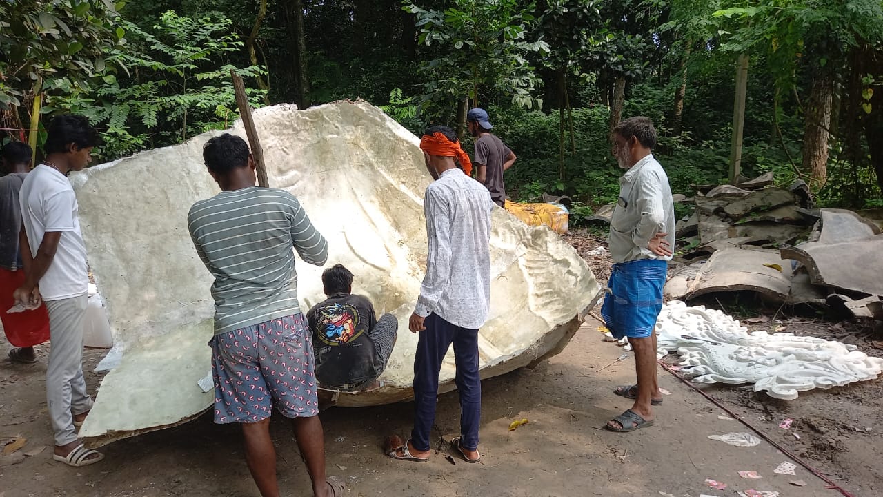 ভারত বর্ষে এই প্রথম কুলটির মাটিতে পূজিত হবে ৮৫ ফুট উঁচু কালী প্রতিমা