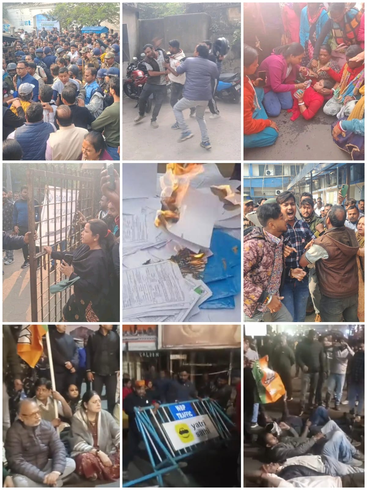 শুনানি কেন্দ্রে তীব্র উত্তেজনা, হাতাহাতিতে জড়ালো দু’পক্ষ