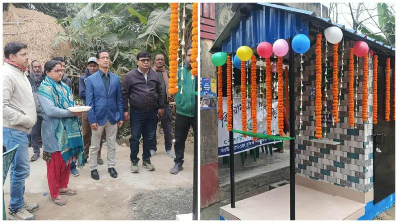 বিশুদ্ধ পানীয় জলের পাম্প চালু হলো আউসগ্রামে