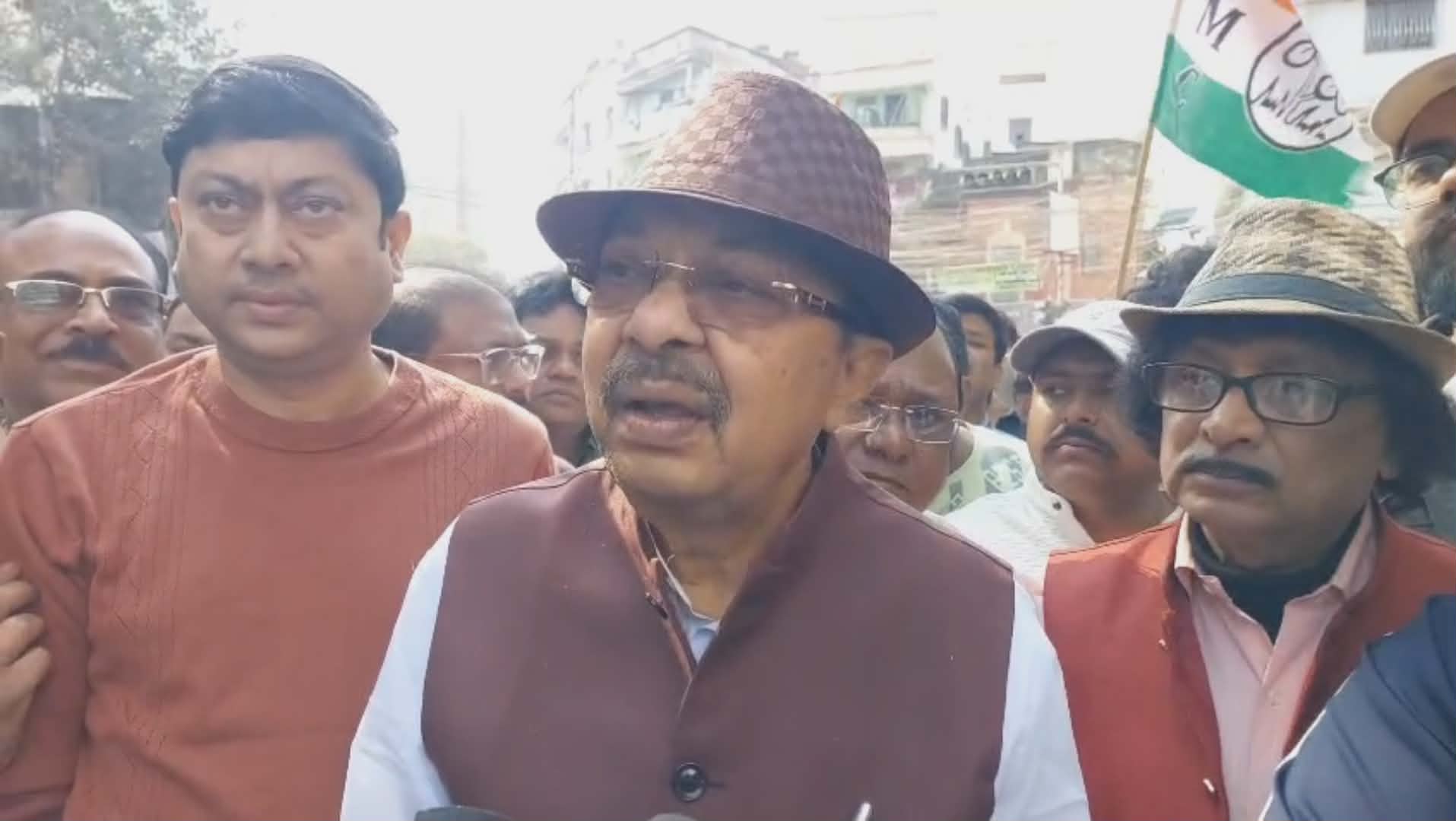 মন্ত্রী অরূপ রায় এর নেতৃত্বে এসআইআর বিরোধী মিছিল