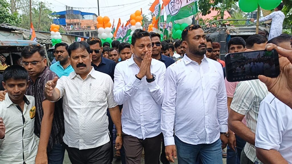 নির্বাচন প্রচার শুরু তৃণমুলের প্রার্থী সামিম আহমেদ