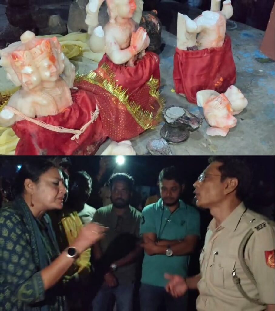মন্দিরে দুষ্কৃতি তান্ডব, একাধিক মূর্তি ভাঙচুর 