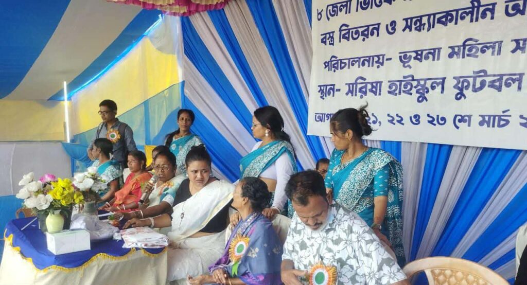 ভুসনা মহিলা সমিতির উদ্যোগে সারা বাংলা নক আউট মহিলা ফুটবলের আয়োজন