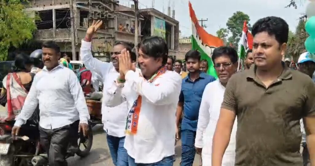 নির্বাচনী প্রচারে সরগরম নানুর: জনসংযোগ তৃণমূল প্রার্থী 