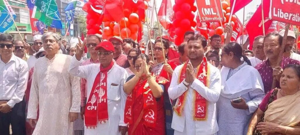 ​আসানসোলে লাল ঝড়: একযোগে মনোনয়ন দাখিল ৫ বাম প্রার্থীর 