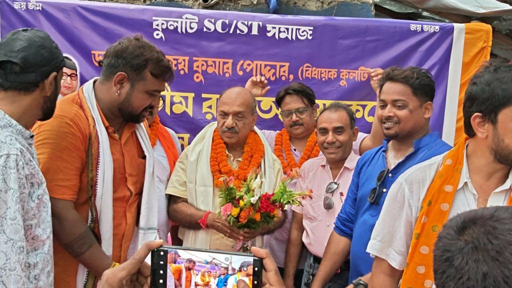 বাবাসাহেবের মূর্তির শিলান্যাস: ঐতিহাসিক মুহূর্তের সাক্ষী রইল নিয়ামতপুর